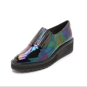 Iridescent Loeffler Randall Platform Loafers